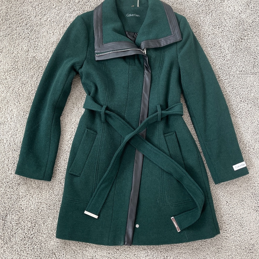 Calvin Klein forest green jacket size 6